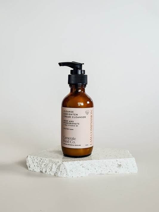 Cream Cleanser - Hemp & Pomegranate + Pro Vitamin B5
