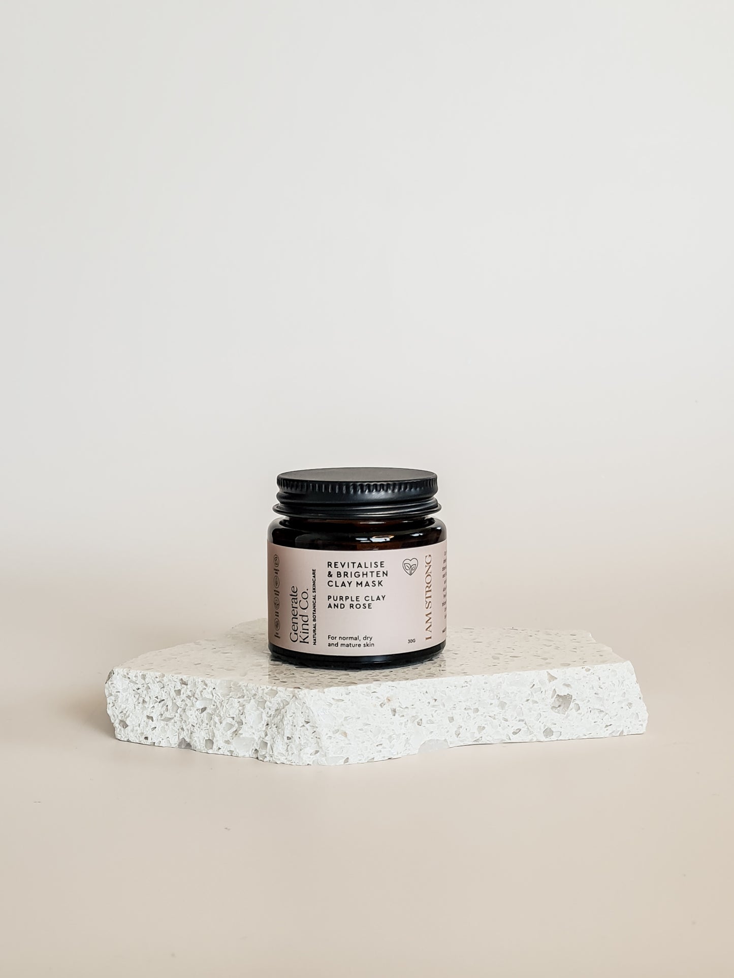 Clay Face Mask - Purple Clay & Rose