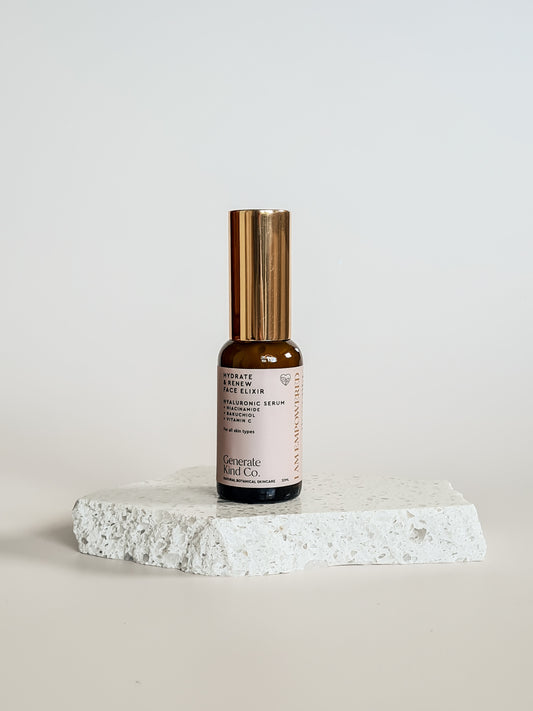 Face Elixir - Hyaluronic Serum + Bakuchiol, Vit B3 & C