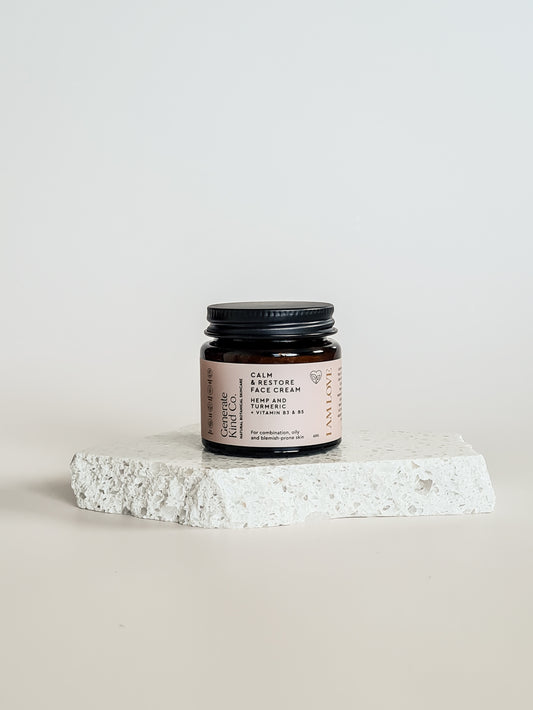 Calm & Restore Face Cream - Hemp & Turmeric + Aloe Vera